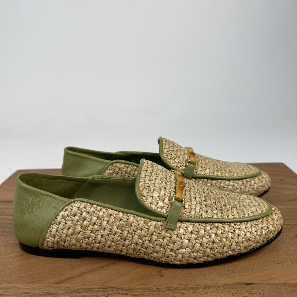 New Paula Torres Lia Raffia Handmade Loafer Shoes Size 7‎ M
